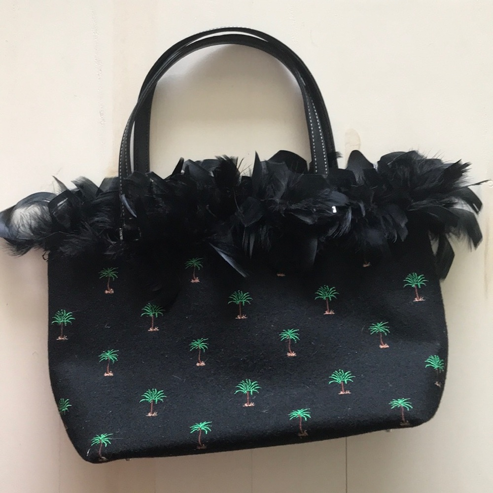 Feathered purse